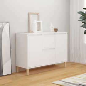 White engineered wood sideboard 101x35x70 cm by vidaXL, Sideboards - Ref: Foro24-806103, Price: 100,35 €, Discount: %