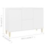 Aparador de madera de ingeniería blanco 101x35x70 cm de vidaXL, Aparadores - Ref: Foro24-806103, Precio: 96,68 €, Descuento: %