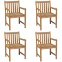 Garden chairs 4 units solid teak wood by vidaXL, Garden chairs - Ref: Foro24-3073001, Price: 544,78 €, Discount: %