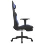 Gaming-Stuhl mit Fußstütze aus schwarzem und blauem Stoff von vidaXL, Gaming-Stühle - Ref: Foro24-3143749, Preis: 144,82 €, R...