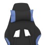 Gaming chair with black and blue fabric footrest by vidaXL, Gaming chairs - Ref: Foro24-3143749, Price: 144,82 €, Discount: %