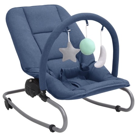 Navy Blue Steel Baby Rocking Hammock by vidaXL, Rocking chairs and baby chairs - Ref: Foro24-10250, Price: 87,93 €, Discount: %