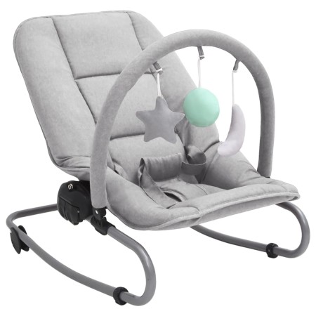 Light Gray Steel Baby Rocking Hammock by vidaXL, Rocking chairs and baby chairs - Ref: Foro24-10247, Price: 52,88 €, Discount: %