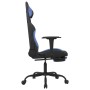 Gaming-Stuhl mit Fußstütze aus schwarzem und blauem Stoff von vidaXL, Gaming-Stühle - Ref: Foro24-3143729, Preis: 135,87 €, R...