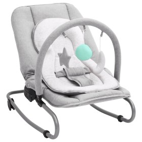 Baby-Schaukelhängematte aus hellgrauem Stahl von vidaXL, Schaukelstühle und Babystühle - Ref: Foro24-10253, Preis: 63,99 €, R...