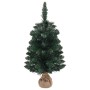 Künstlicher Weihnachtsbaum mit Stütze und grünen PVC-LEDs 90 cm von vidaXL, Weihnachtsbäume - Ref: Foro24-332849, Preis: 28,6...