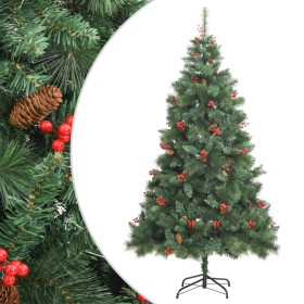 Artificial Christmas tree with pine cones and berries 180 cm by vidaXL, Christmas trees - Ref: Foro24-357707, Price: 73,82 €,...