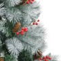 Künstlicher Weihnachtsbaum mit Tannenzapfen und Beeren 180 cm von vidaXL, Weihnachtsbäume - Ref: Foro24-357712, Preis: 76,29 ...