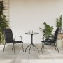 3-piece black steel garden dining set by vidaXL, Garden sets - Ref: Foro24-3203729, Price: 119,68 €, Discount: %