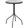 3-piece black steel garden dining set by vidaXL, Garden sets - Ref: Foro24-3203729, Price: 106,99 €, Discount: %