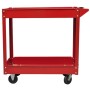 Carrito de herramientas de taller 2 uds 2 estantes rojo 100 kg de vidaXL, Carretillas de carga - Ref: Foro24-140155, Precio: ...