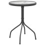 Juego de comedor para jardín 3 piezas acero negro de vidaXL, Conjuntos de jardín - Ref: Foro24-3203728, Precio: 106,99 €, Des...