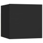 Black wall-mounted living room furniture 30.5x30x30 cm by vidaXL, TV Furniture - Ref: Foro24-804484, Price: 33,41 €, Discount: %