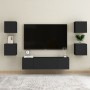 Black wall-mounted living room furniture 30.5x30x30 cm by vidaXL, TV Furniture - Ref: Foro24-804484, Price: 33,41 €, Discount: %