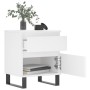 White plywood nightstand 40x35x50 cm by vidaXL, Nightstands - Ref: Foro24-830684, Price: 53,85 €, Discount: %