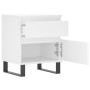 White plywood nightstand 40x35x50 cm by vidaXL, Nightstands - Ref: Foro24-830684, Price: 53,85 €, Discount: %