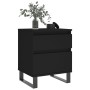 Nightstands 2 pcs engineered wood black 40x35x50 cm by vidaXL, Nightstands - Ref: Foro24-830687, Price: 103,24 €, Discount: %