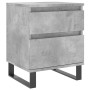 Concrete gray engineered wood bedside table 40x35x50 cm by vidaXL, Nightstands - Ref: Foro24-830692, Price: 49,95 €, Discount: %