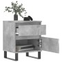 Concrete gray engineered wood bedside table 40x35x50 cm by vidaXL, Nightstands - Ref: Foro24-830692, Price: 49,95 €, Discount: %