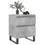 Concrete gray engineered wood bedside table 40x35x50 cm by vidaXL, Nightstands - Ref: Foro24-830692, Price: 49,95 €, Discount: %