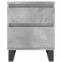 Concrete gray engineered wood bedside table 40x35x50 cm by vidaXL, Nightstands - Ref: Foro24-830692, Price: 49,95 €, Discount: %