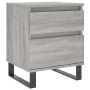 Mesita de noche 2 uds madera ingeniería gris Sonoma 40x35x50 cm de vidaXL, Mesitas de noche - Ref: Foro24-830697, Precio: 81,...