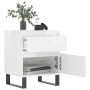 Bedside tables 2 units engineered wood white gloss 40x35x50 cm by vidaXL, Nightstands - Ref: Foro24-830689, Price: 108,89 €, ...