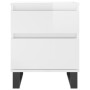 Bedside tables 2 units engineered wood white gloss 40x35x50 cm by vidaXL, Nightstands - Ref: Foro24-830689, Price: 108,89 €, ...