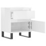 Bedside tables 2 units engineered wood white gloss 40x35x50 cm by vidaXL, Nightstands - Ref: Foro24-830689, Price: 108,89 €, ...