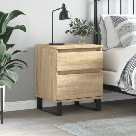 Sonoma oak engineered wood bedside table 40x35x50 cm by vidaXL, Nightstands - Ref: Foro24-830690, Price: 53,30 €, Discount: %