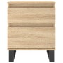 Mesita de noche madera de ingeniería roble Sonoma 40x35x50 cm de vidaXL, Mesitas de noche - Ref: Foro24-830690, Precio: 51,39...