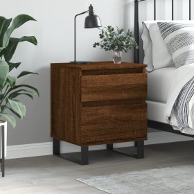 Oak brown engineered wood bedside table 40x35x50 cm by vidaXL, Nightstands - Ref: Foro24-830698, Price: 48,99 €, Discount: %