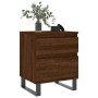 Oak brown engineered wood bedside table 40x35x50 cm by vidaXL, Nightstands - Ref: Foro24-830698, Price: 48,81 €, Discount: %