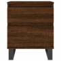 Mesita de noche madera de ingeniería marrón roble 40x35x50 cm de vidaXL, Mesitas de noche - Ref: Foro24-830698, Precio: 48,81...