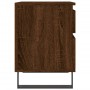 Oak brown engineered wood bedside table 40x35x50 cm by vidaXL, Nightstands - Ref: Foro24-830698, Price: 48,81 €, Discount: %