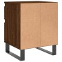 Oak brown engineered wood bedside table 40x35x50 cm by vidaXL, Nightstands - Ref: Foro24-830698, Price: 48,81 €, Discount: %