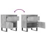 Nightstands 2 pcs concrete gray engineered wood 40x35x50 cm by vidaXL, Nightstands - Ref: Foro24-830693, Price: 82,73 €, Disc...