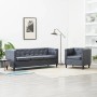 Chesterfield 2-piece sofa set upholstered in gray fabric by vidaXL, Sofas - Ref: Foro24-275629, Price: 620,99 €, Discount: %