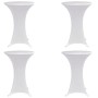 Elastic tablecloth for high table 4 units white Ø80 cm by vidaXL, Covers - Ref: Foro24-279070, Price: 44,21 €, Discount: %