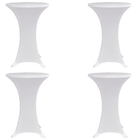 Elastic tablecloth for high table 4 units white Ø80 cm by vidaXL, Covers - Ref: Foro24-279070, Price: 44,21 €, Discount: %