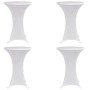 Elastic tablecloth for high table 4 units white Ø70 cm by vidaXL, Covers - Ref: Foro24-279069, Price: 41,58 €, Discount: %