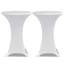 Elastic tablecloth for high table 4 units white Ø70 cm by vidaXL, Covers - Ref: Foro24-279069, Price: 41,58 €, Discount: %