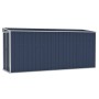 Cobertizo de jardín de pared acero galvanizado 118x382x178 cm de vidaXL, Cobertizos - Ref: Foro24-316231, Precio: 344,35 €, D...