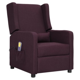 Sillón de masaje de tela morado de vidaXL, Sillones de masaje eléctricos - Ref: Foro24-339017, Precio: 124,99 €, Descuento: %