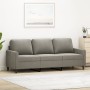 3-seater light gray velvet sofa 180 cm by vidaXL, Sofas - Ref: Foro24-348755, Price: 252,99 €, Discount: %