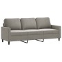 3-seater light gray velvet sofa 180 cm by vidaXL, Sofas - Ref: Foro24-348755, Price: 252,99 €, Discount: %