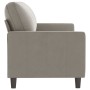 3-seater light gray velvet sofa 180 cm by vidaXL, Sofas - Ref: Foro24-348755, Price: 252,99 €, Discount: %