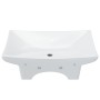 Lavabo de cerámica rectangular con orificio de grifo y desagüe de vidaXL, Lavabos - Ref: Foro24-140688, Precio: 98,57 €, Desc...