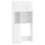 Glossy white engineered wood washing machine cabinet by vidaXL, Accessories for washing machines and dryers - Ref: Foro24-305...