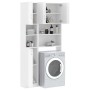 Glossy white engineered wood washing machine cabinet by vidaXL, Accessories for washing machines and dryers - Ref: Foro24-305...